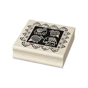 African Animal Spirits Design Stempel