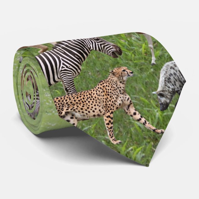 African Animals Krawatte (Gerollt)
