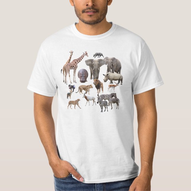 African Animals T-Shirt (Vorderseite)