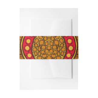 African Ankara Red Floral Bly Band