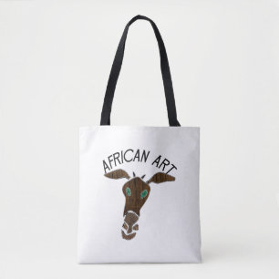 African Art Giraffe Head