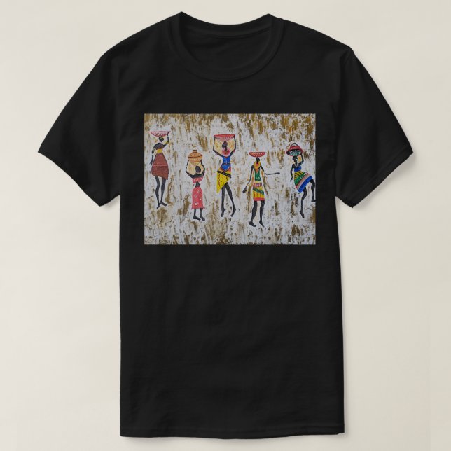 African Art Long T-Shirt (Design vorne)