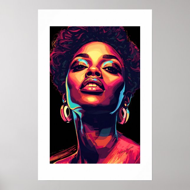 African Art Print Poster (Vorne)