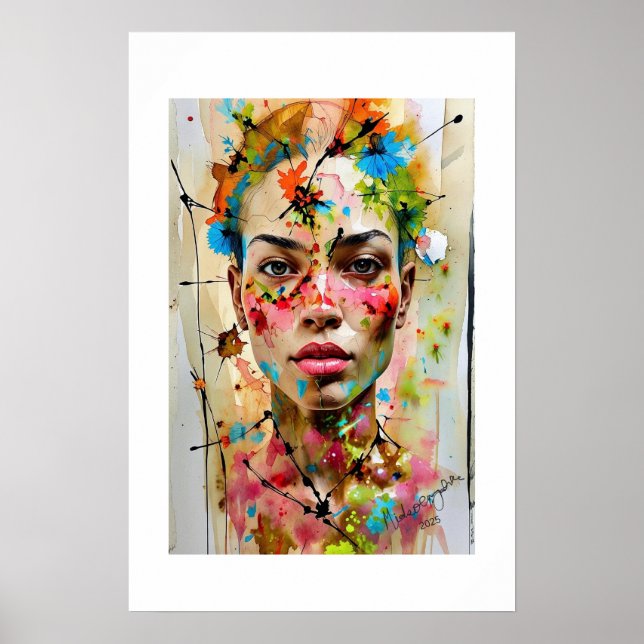 African Art Print Poster (Vorne)