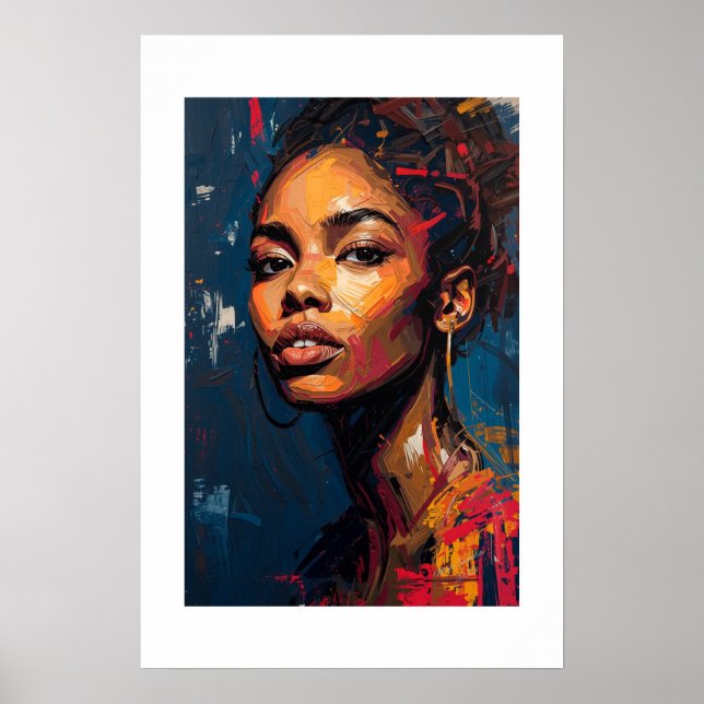 African Art Print Poster (Vorne)