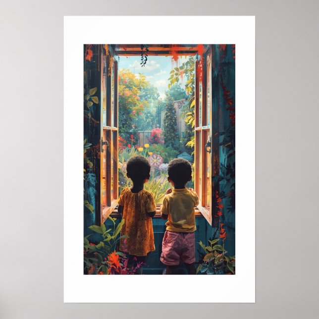 African Art Print Poster (Vorne)