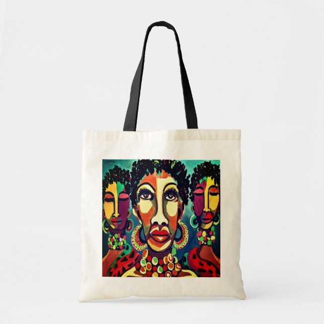 African Art Tote Bag Tragetasche (Vorne)