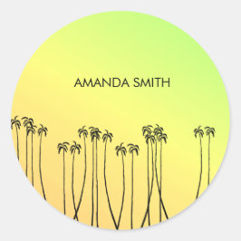 African Art, Tropical Summer Case-Mate iPhone Cas Runder Aufkleber