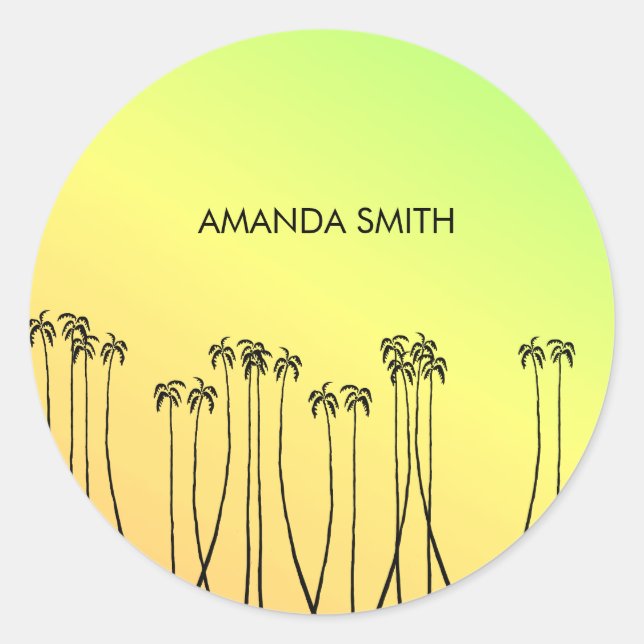 African Art, Tropical Summer Case-Mate iPhone Cas Runder Aufkleber (Vorderseite)