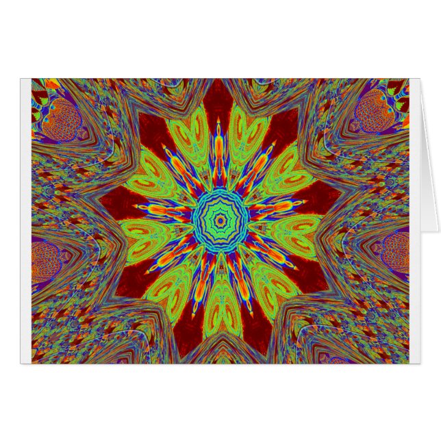 African Asian European Ethnic Pattern (Vorderseite (Horizontal))