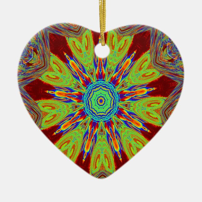 African Asian European Ethnic Pattern Keramikornament (Vorne)