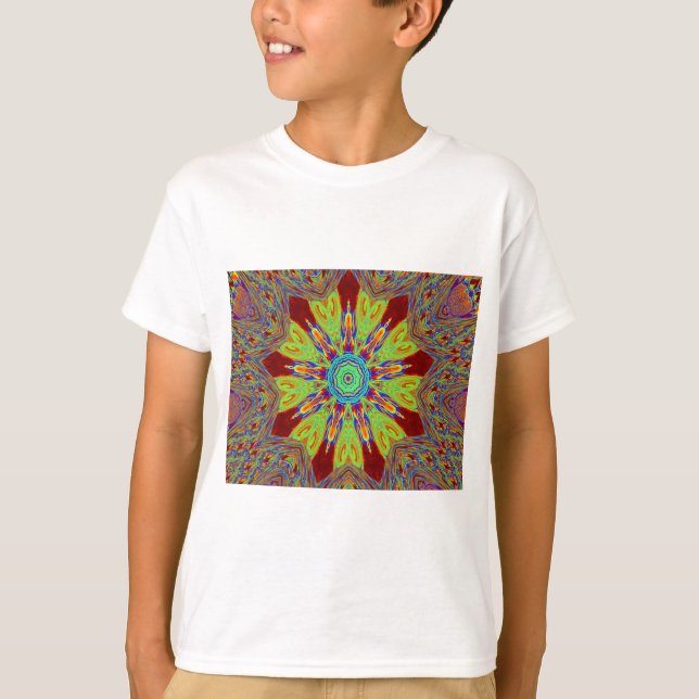 African Asian European Ethnic Pattern T-Shirt (Vorderseite)