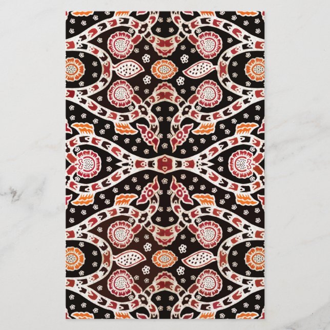 African Batik Climbing Ivy Briefpapier (Vorderseite)