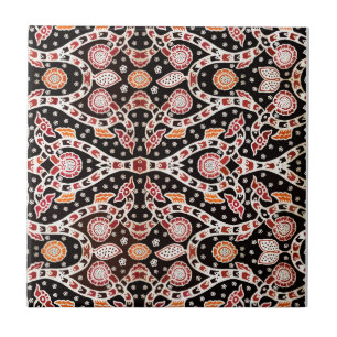 African Batik Climbing Ivy Fliese