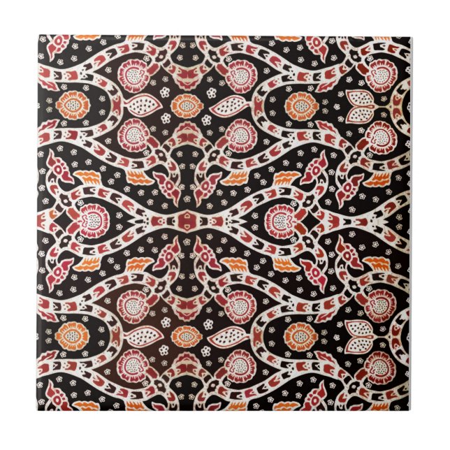 African Batik Climbing Ivy Fliese (Vorderseite)