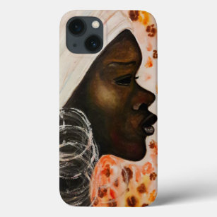 African Beauty Girl - Aquarellmalerei Case-Mate iPhone Hülle