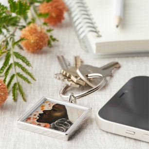 African Beauty Girl Schlüsselanhänger - Malerei