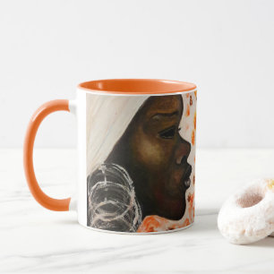 African Beauty Hübsch Woman Tasse