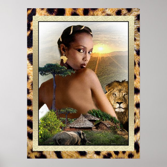 African Beauty Poster (Vorne)