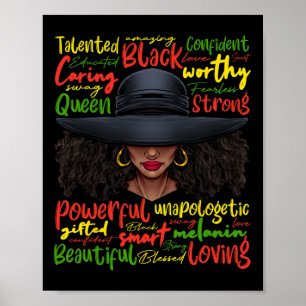 African Black History African American Ladys June Poster