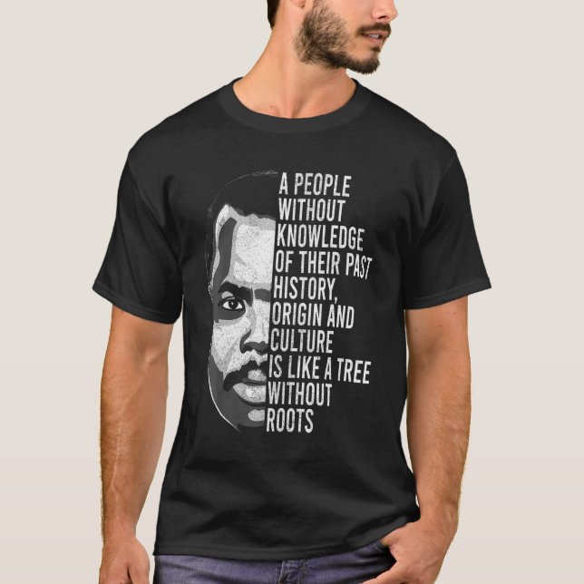 African Black History Men Women Apparel Marcus Gar T-Shirt (Vorderseite)