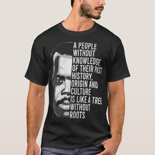 African Black History Men Women Apparel Marcus Gar T-Shirt (Vorderseite)