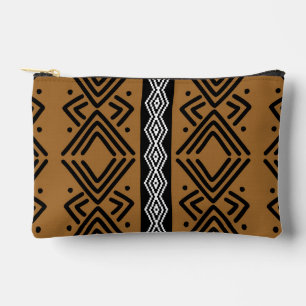 African Bogolan Tribal Design Pouch Zubehörtasche