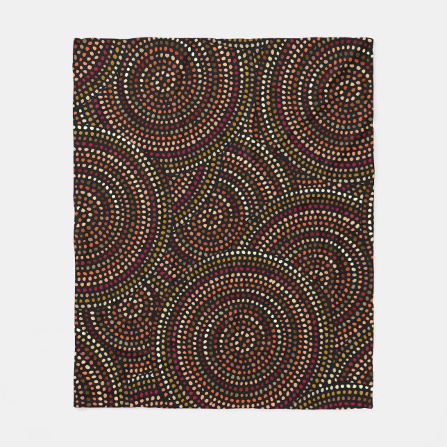 African Boho: Tribal Seamless Art. Fleecedecke (Vorderseite)