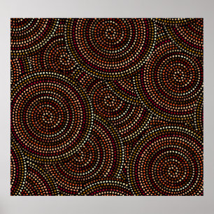 African Boho: Tribal Seamless Art. Poster