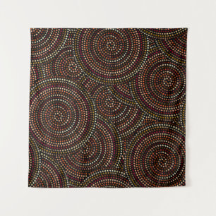 African Boho: Tribal Seamless Art. Wandteppich