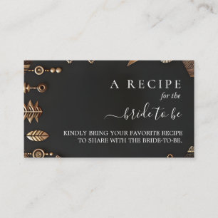 African Brown Traditional Nigeria Brautparty Begleitkarte