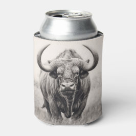 African Buffalo Pencil Zeichnend Dosenkühler