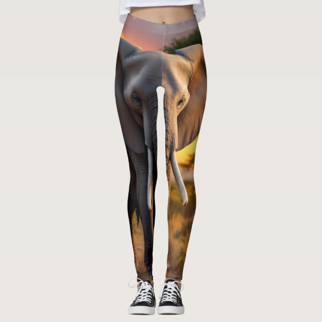 African Bull Elephant Leggings (Vorderseite)