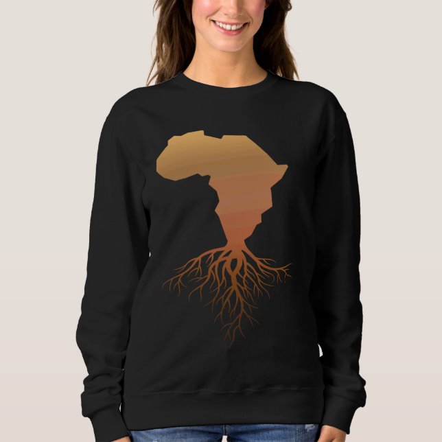 African Continent Roots African Pride Black Cultur Sweatshirt (Vorderseite)