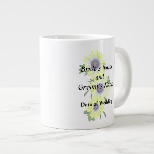 African Daisies Lemon Symphony Wedding Products Jumbo-Tasse