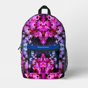 African Daisy Blume Abstrakt Tinted Personalisiert Bedruckter Rucksack
