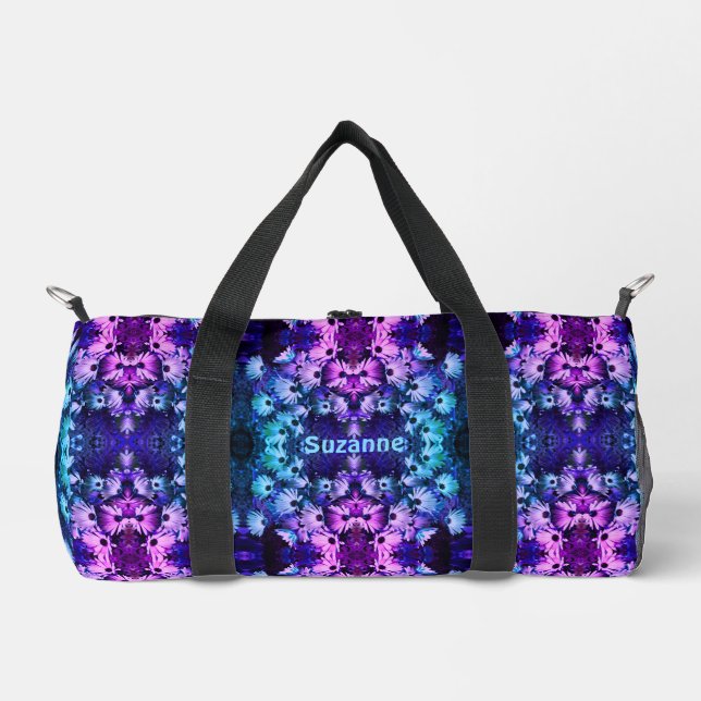 African Daisy Blume Tinted Abstrakt Personalisiert Duffle Bag (Vorderseite)
