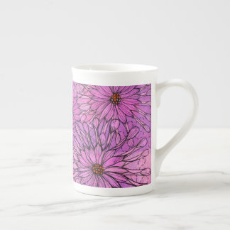 African Daisy Cape Daisies Pink Blume Blumenstrauß Prozellantasse