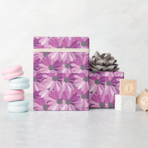 African Daisy Floral Pattern Geschenkpapier
