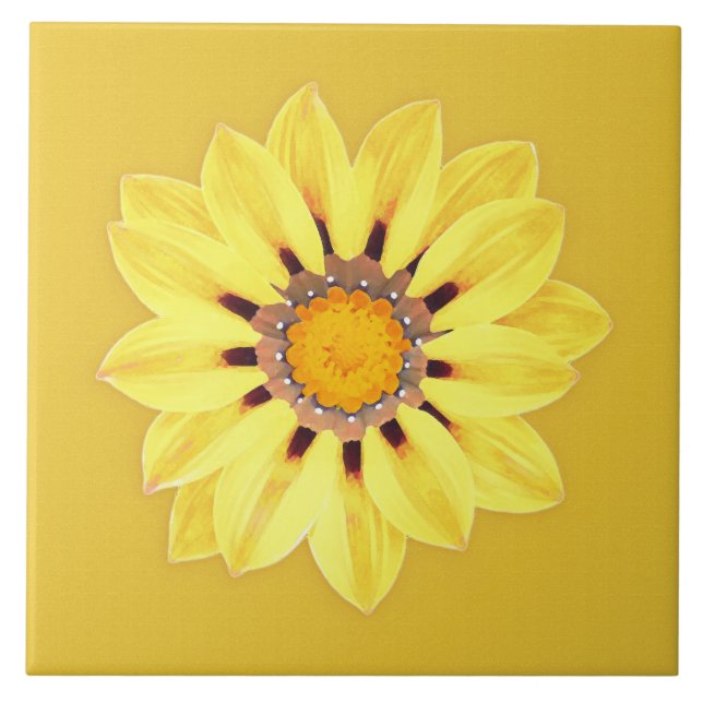 African Daisy / Gazania - Mustard Gold Fliese (Vorderseite)