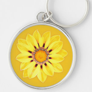African Daisy / Gazania - Mustard Gold Schlüsselanhänger