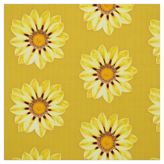 African Daisy / Gazania - Mustard Yellow Stoff (Muster)