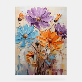 African Daisy - Impasto Floral Acrylschild