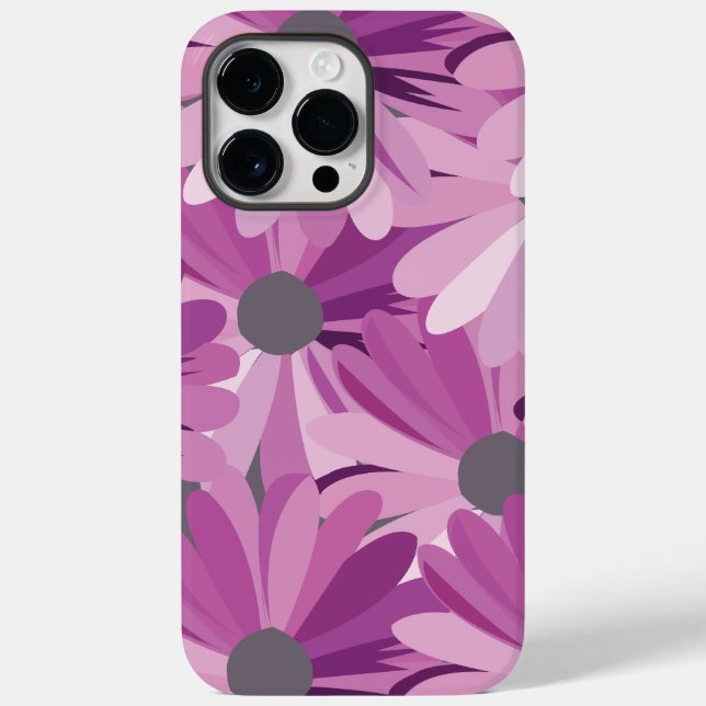 African Daisy Lila Floral Case-Mate iPhone Hülle (Rückseite)