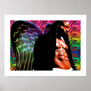 African Dark Angel Poster