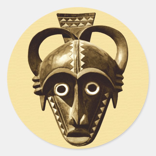 African Design #11 @ Stylnic Runder Aufkleber (Vorderseite)