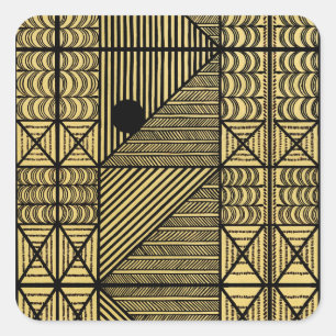 African Design #12 @ Stylnic Quadratischer Aufkleber