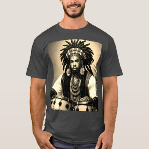 African Design Charcoal Heather T - Shirt