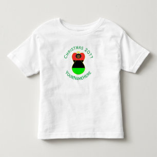 African Diaspora Engel Weihnachtsflagge Personalis Kleinkind T-shirt