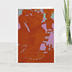 African Drummers-Tribal ArtBlank Grußkarte Karte